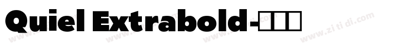 Quiel Extrabold字体转换